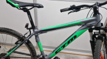 Juniorský bicykel 16" CTM Terrano 1.0 matná šedá/zelená (2/6)