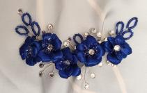 Saténové nezábudky v kráľovskej modrej (2/4)