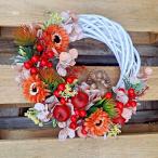 Jesenný venček na dvere s ježkom č. 30