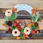 Jesenný venček na dvere s ježkom č. 31