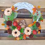 Jesenný venček na dvere s ježkom č. 31 (2/2)